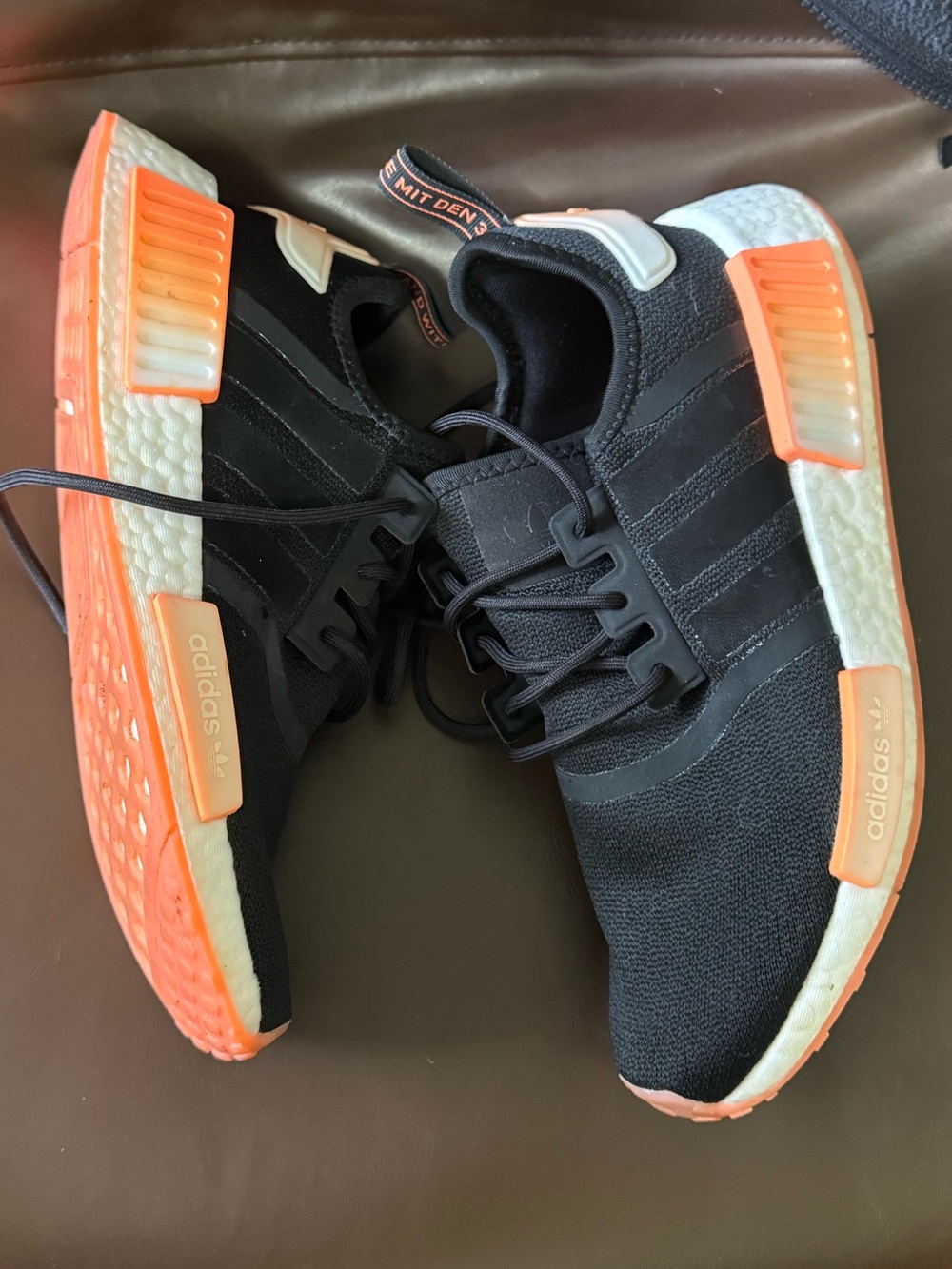 Adidas Women’s Black & Orange NMD R1 Sneakers